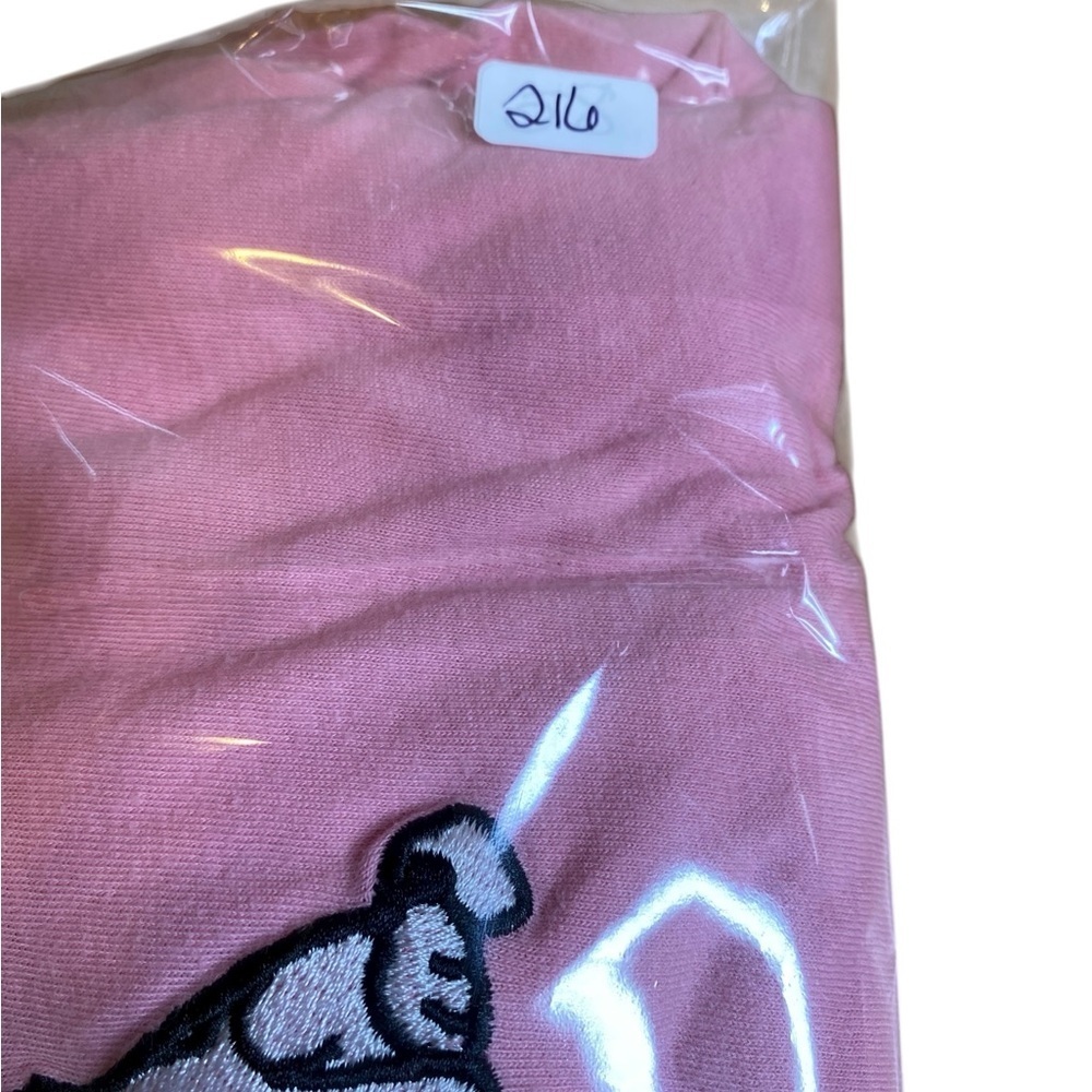 Peanuts Pink Cropped Tie Front T-Shirt Women’s Size XXL - Picture 9 of 9